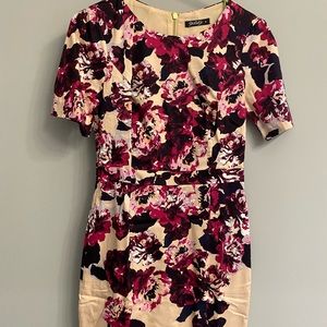 Floral Cocktail dress, never before worn, Size 8